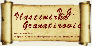Vlastimirka Granatirović vizit kartica